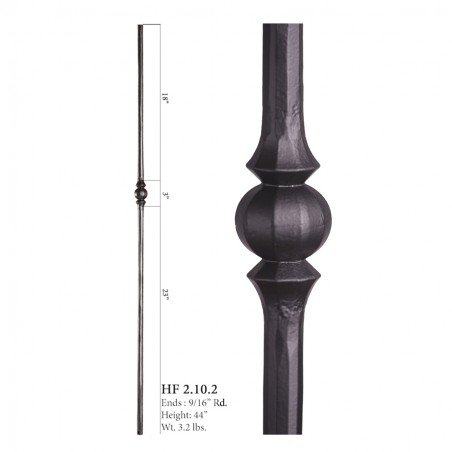 Single Sphere Round Forged Baluster Raw