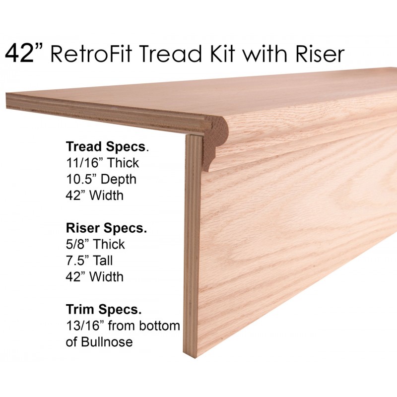 42" Retro Tread with Riser