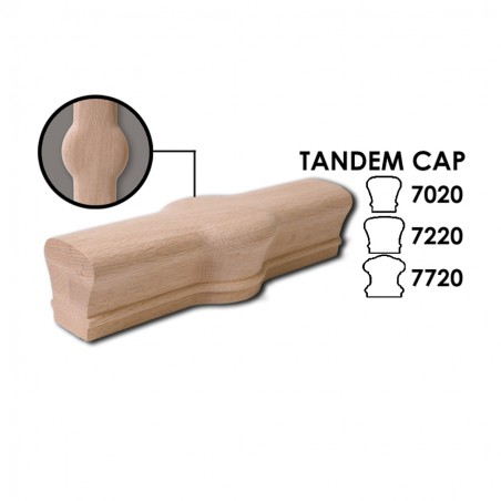 Tandem Cap Fitting For 6010 Handrail
