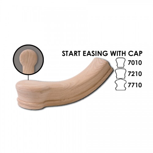 Start Easing with Cap Fitting For 6010 Handrail