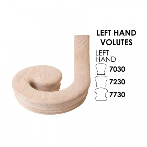 Left Hand Volute Fitting For 6010 Handrail