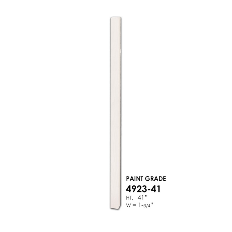 Plain Prefinished White Wooden Baluster