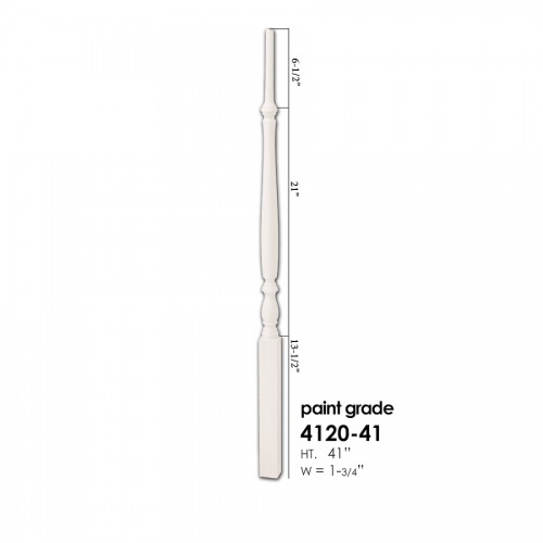 Classic Style Prefinished White Wooden Baluster