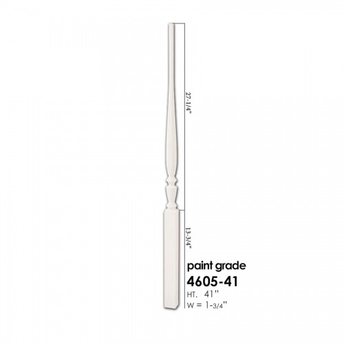 Remington Series Prefinished White Wooden Baluster