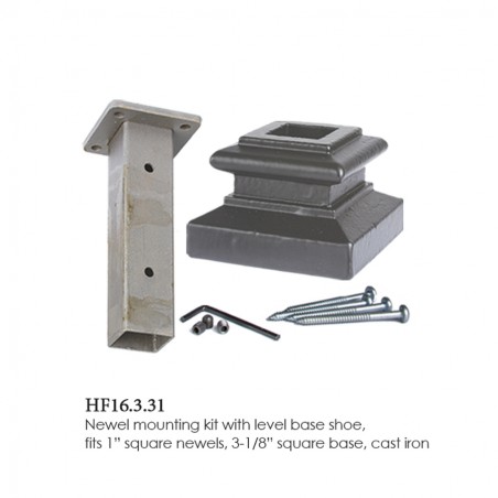 Newel Mouting Kit with Level Base Shoe