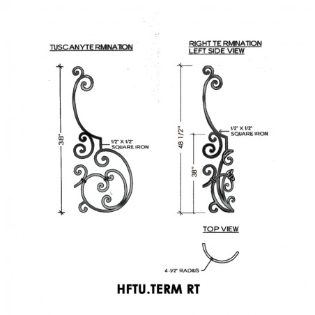 Tuscany Series Right Termination Panel