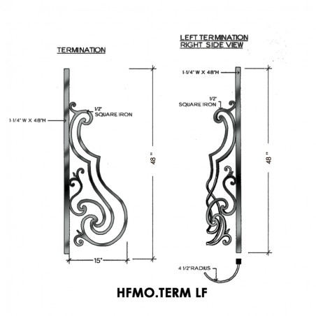 Milano Series Left Termination Panel