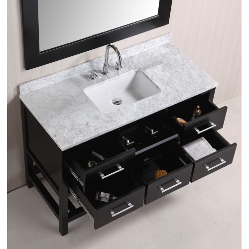 London 48" Single Sink Vanity Set in Espresso Finish