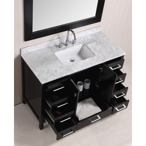 London 48" Single Sink Vanity Set in Espresso Finish