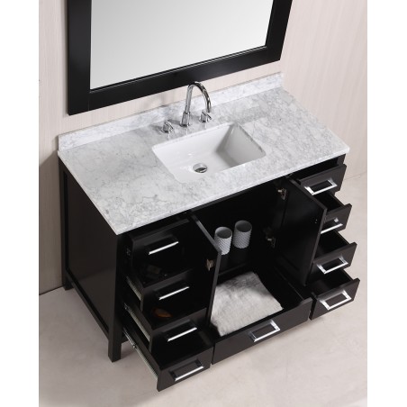 London 48" Single Sink Vanity Set in Espresso Finish