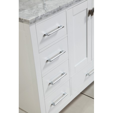 London 48" Single Sink Vanity Set in White Finish