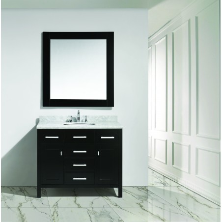 London 42" Single Sink Vanity Set in Espresso Finish