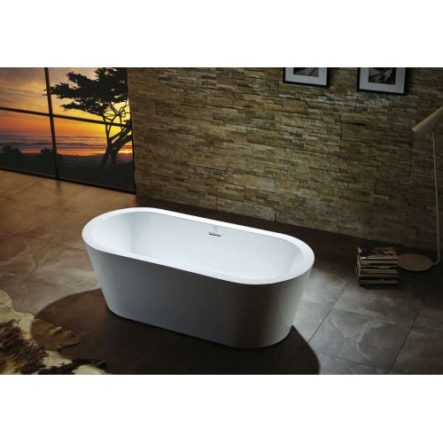 Virtu USA Serenity VTU-1170 70" x 31.5"  Freestanding Soaking Bath Tub