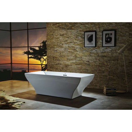 Virtu USA Serenity VTU-1271 71" x 31.5"  Freestanding Soaking Bath Tub