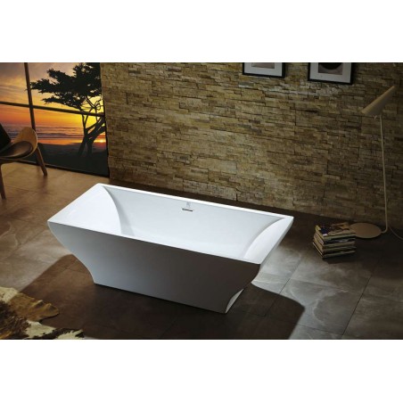 Virtu USA Serenity VTU-1271 71" x 31.5"  Freestanding Soaking Bath Tub