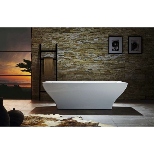 Virtu USA Serenity VTU-1271 71" x 31.5"  Freestanding Soaking Bath Tub