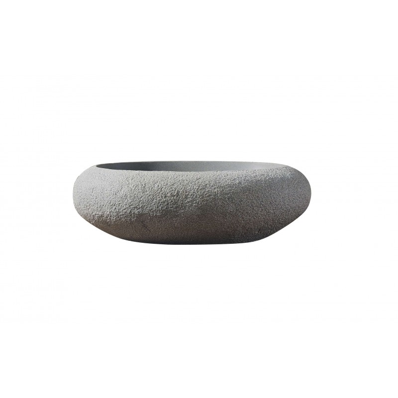 Virtu USA Cora Bathroom Vessel Sink in Andesite Granite