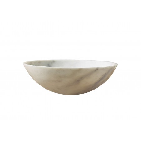 Virtu USA Thia Bathroom Vessel Sink in Guangxi White Marble