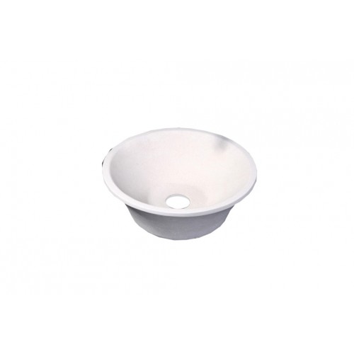 Virtu USA Zeus Bathroom Vessel Sink in White Sand Marble