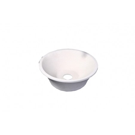 Virtu USA Zeus Bathroom Vessel Sink in White Sand Marble