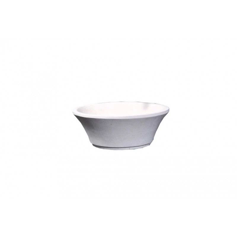 Virtu USA Zeus Bathroom Vessel Sink in White Sand Marble