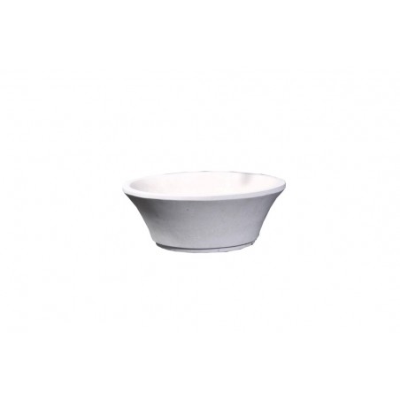 Virtu USA Zeus Bathroom Vessel Sink in White Sand Marble