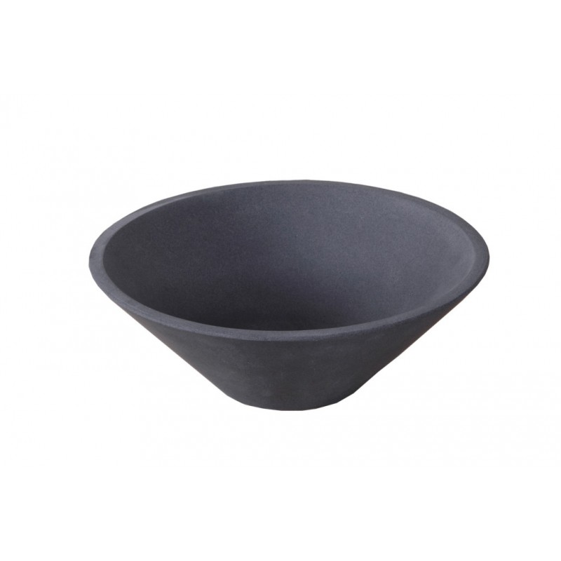 Virtu USA Orpheus Bathroom Vessel Sink in Andesite Granite