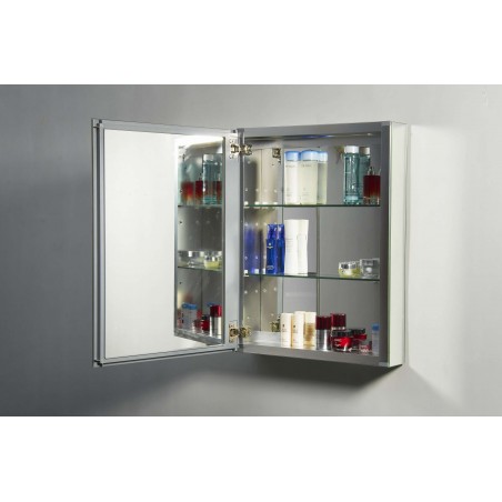 Confiant 20"  Mirrored Medicine Cabinet Recessed or Surface Mount