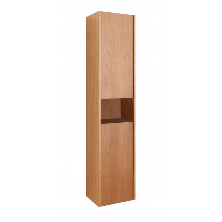 Delmore 12" Modern Side Cabinet in Chestnut