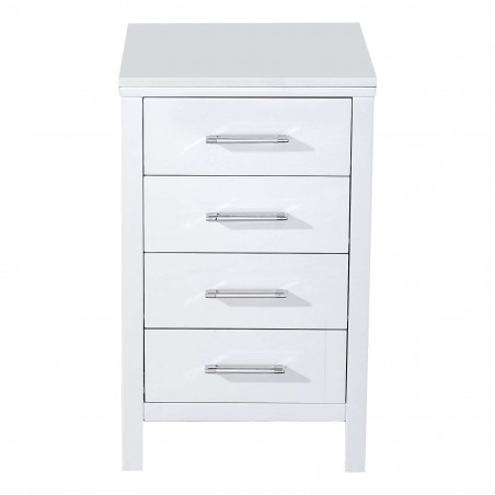 Dior 18" Modern Side Cabinet in White