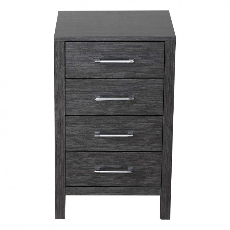 Dior 18" Modern Side Cabinet in Zebra Grey