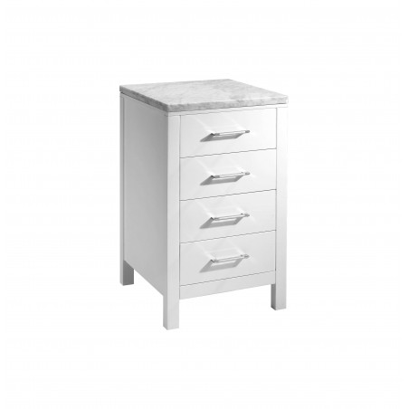 Caroline Parkway 20" Transitional Side Cabinet in White