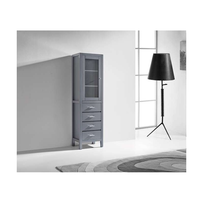 Wellmont 20" Modern Side Cabinet in Grey