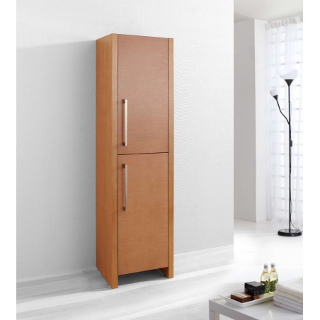 Fresca Black Bathroom Linen Side Cabinet w/ 3 Large Storage Areas