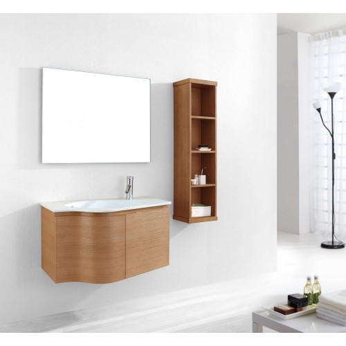 Roselle 36" Single Bathroom Vanity Cabinet Set in Chestnut
