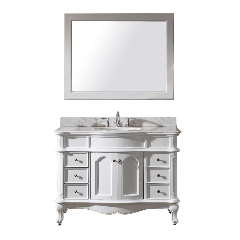 Norhaven 48" Single Bathroom Vanity Cabinet Set in White