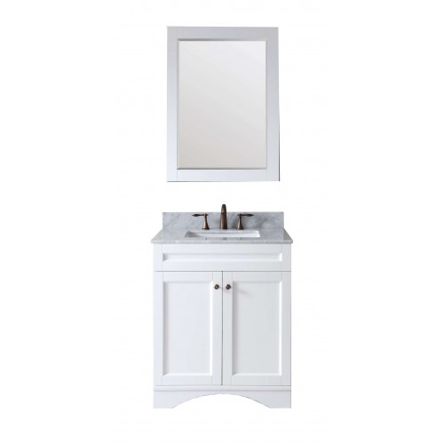 Elise 30" Single Bathroom Vanity Cabinet Set in White