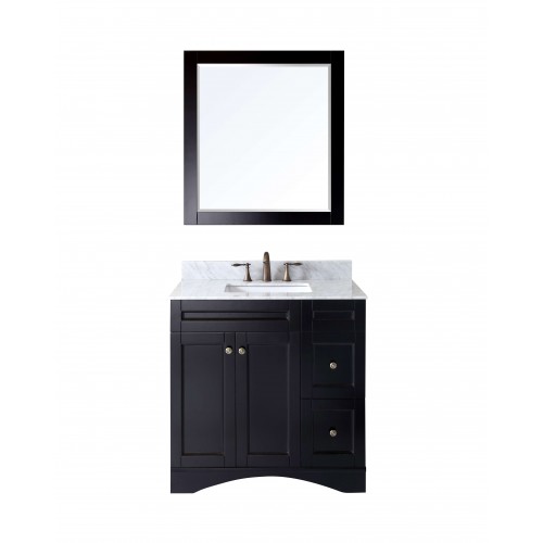 Elise 36" Single Bathroom Vanity Cabinet Set in Espresso