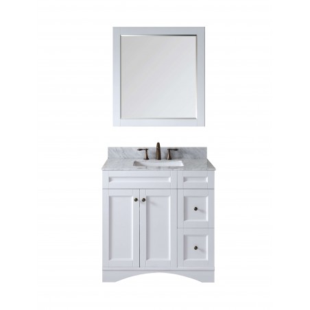 Elise 36" Single Bathroom Vanity Cabinet Set in White