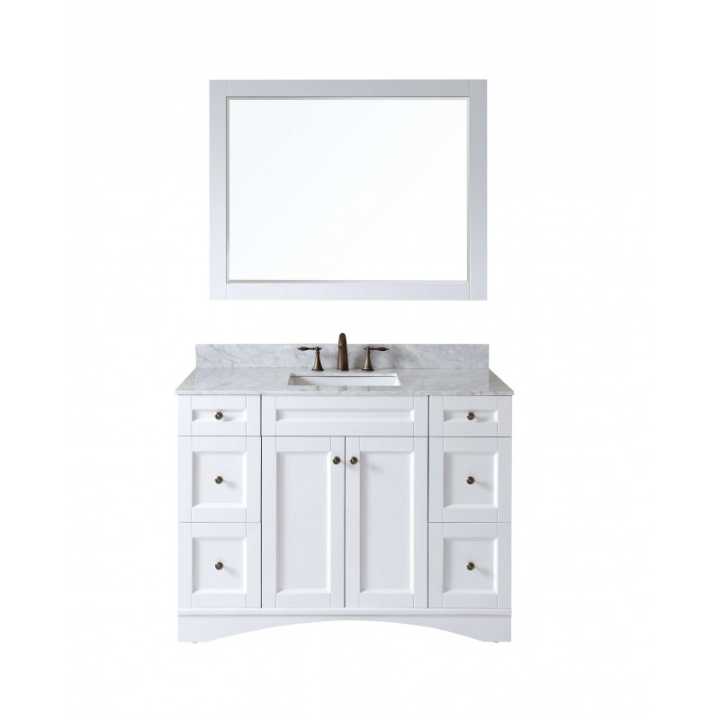 Elise 48" Single Bathroom Vanity Cabinet Set in White