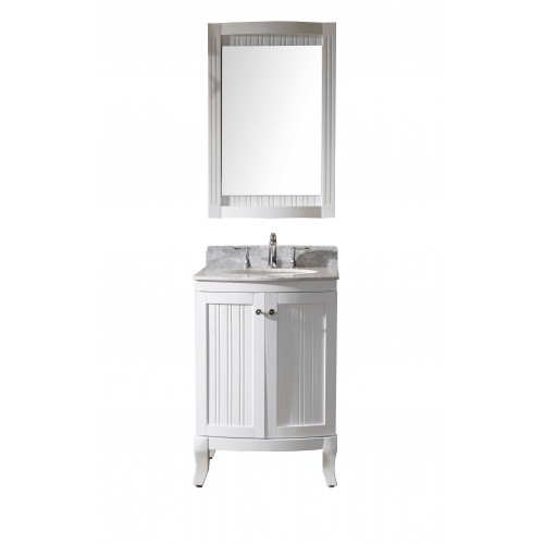 Khaleesi 24" Single Bathroom Vanity Cabinet Set in White