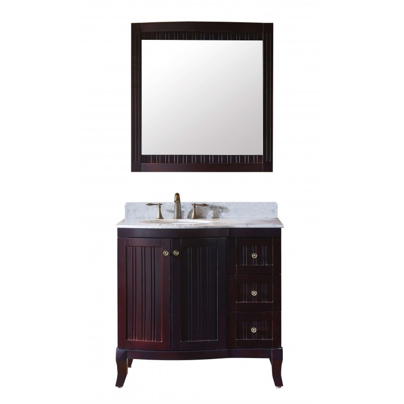 Khaleesi 36" Single Bathroom Vanity Cabinet Set in Espresso