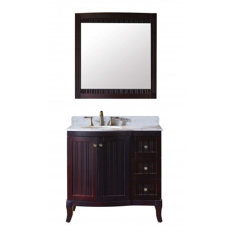 Khaleesi 36" Single Bathroom Vanity Cabinet Set in Espresso