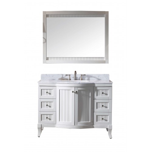 Khaleesi 48" Single Bathroom Vanity Cabinet Set in White