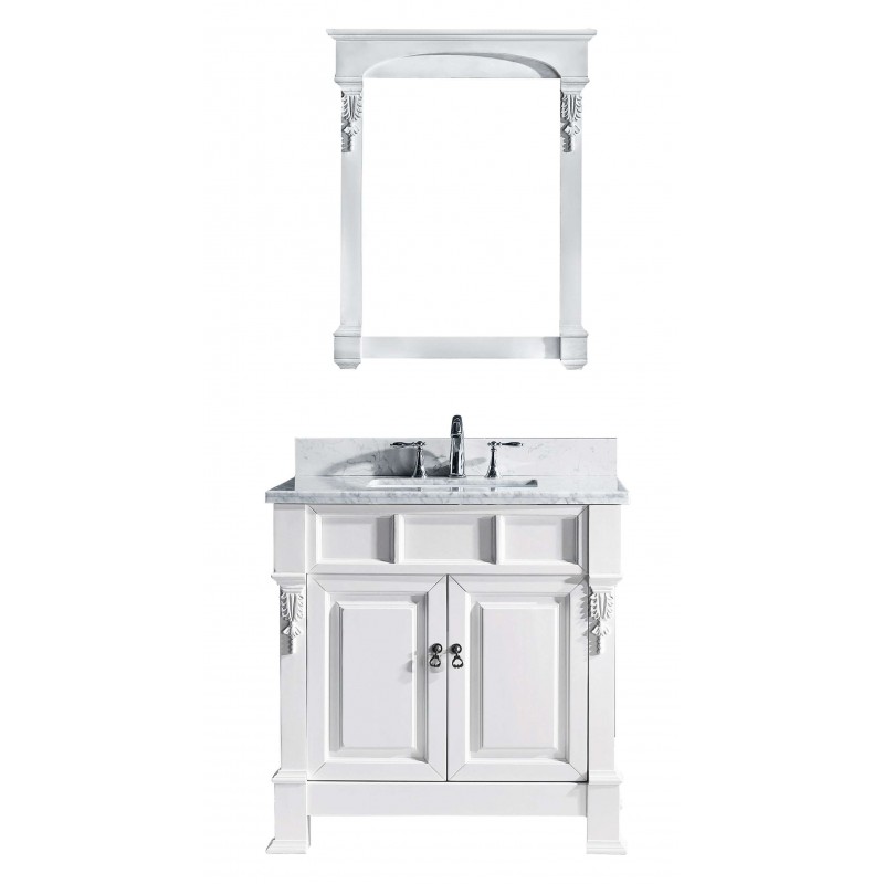 Huntshire 36" Single Bathroom Vanity Cabinet Set in White