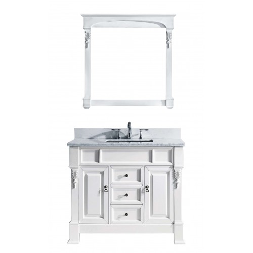 Huntshire 40" Single Bathroom Vanity Cabinet Set in White