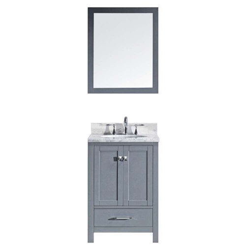 Caroline Avenue 24" Single Bathroom Vanity Cabinet Set in Grey