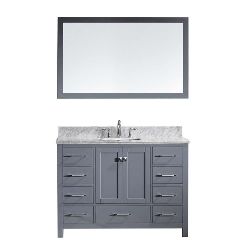 Caroline Avenue 48" Single Bathroom Vanity Cabinet Set in Grey