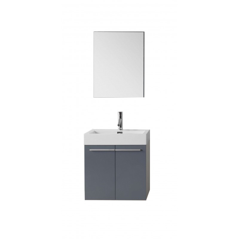 Midori 24" Single Bathroom Vanity Cabinet Set in Grey