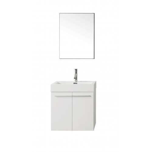 Midori 24" Single Bathroom Vanity Cabinet Set in Gloss White